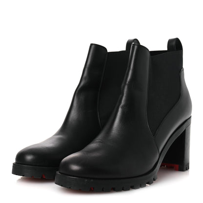 Christian Louboutin Calfskin Marchacroche 70 Chelsea Boots 40.5 Black 4 of 11