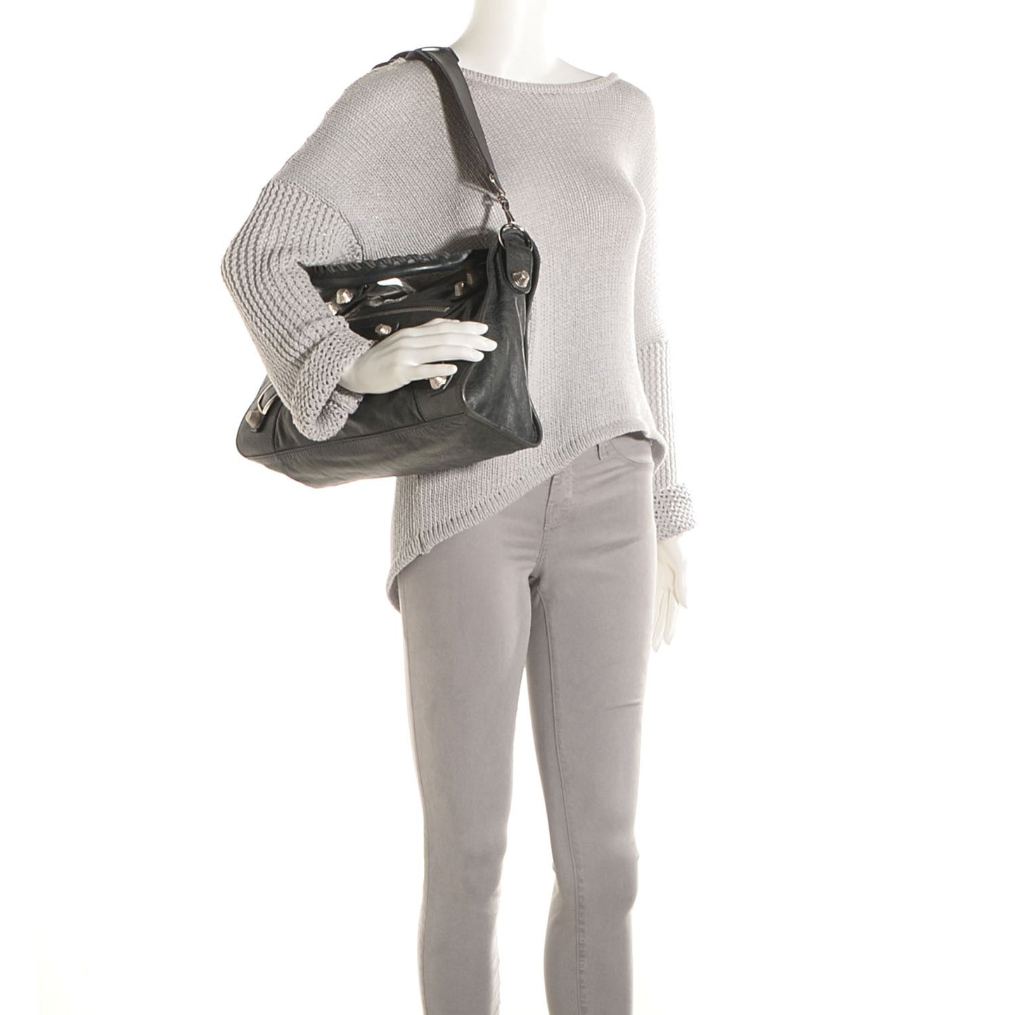 Agneau Giant 21 Silver Hardware City Anthracite