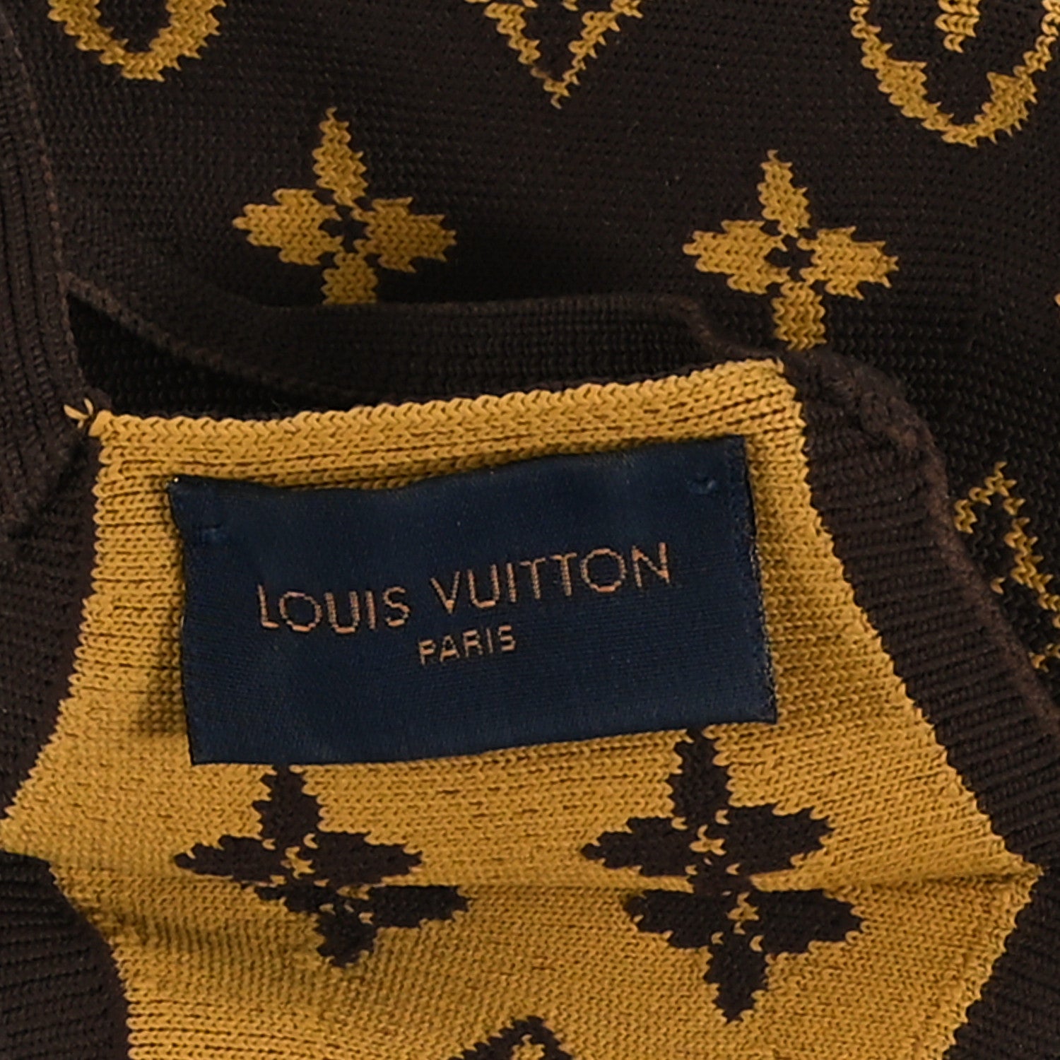 Louis Vuitton Monogram Knit Face Mask Brown 3 of 4
