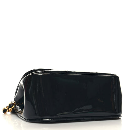 Chanel Patent Quilted Frame Clutch Flap With Chain Black 4 of 11