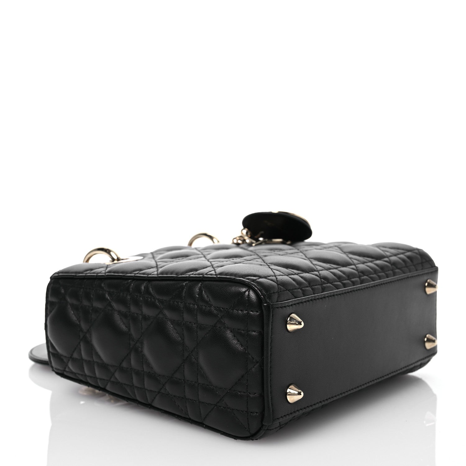 Christian Dior Lambskin Cannage Small My ABCDior Lady Dior Black 4 of 14