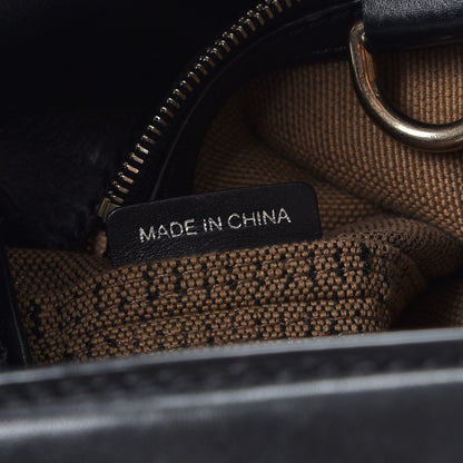 Burberry Canvas Mega Check Medium Susanna Hobo Black 7 of 11