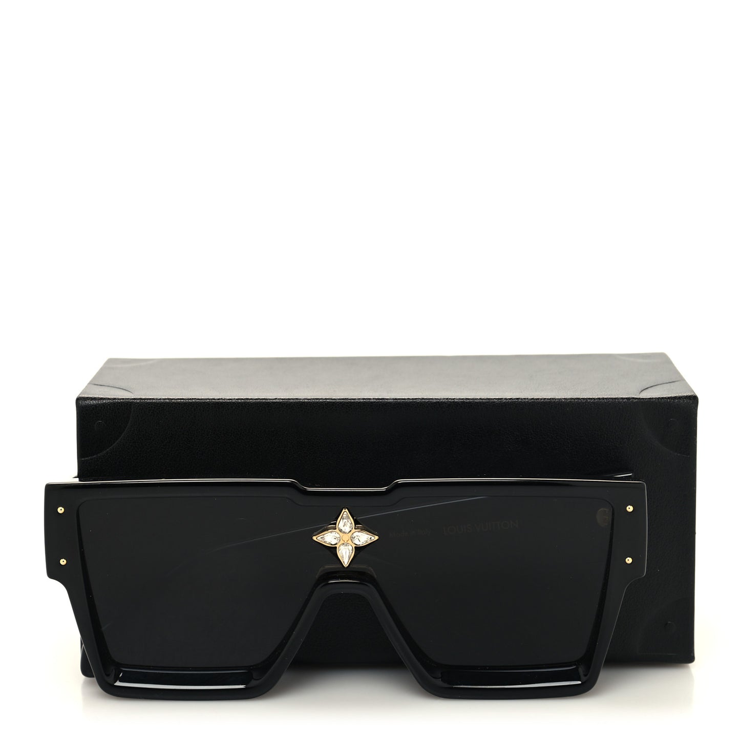 Acetate Swarovski Crystal Cyclone Sunglasses Z1578W Black