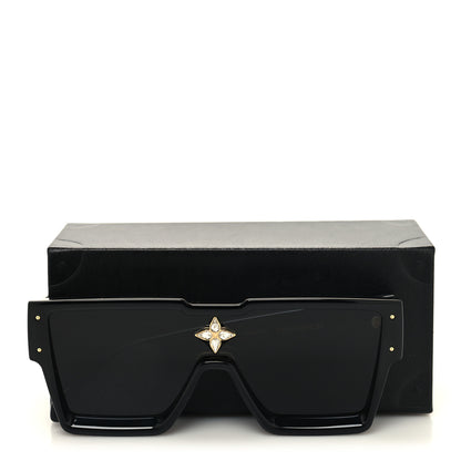 Louis Vuitton Acetate Swarovski Crystal Cyclone Sunglasses Z1578W Black 9 of 9