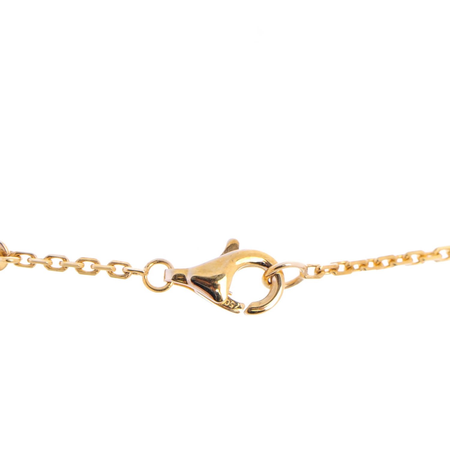 Van Cleef & Arpels 18K Yellow Gold Black Onyx Vintage Alhambra Pendant Necklace 5 of 6