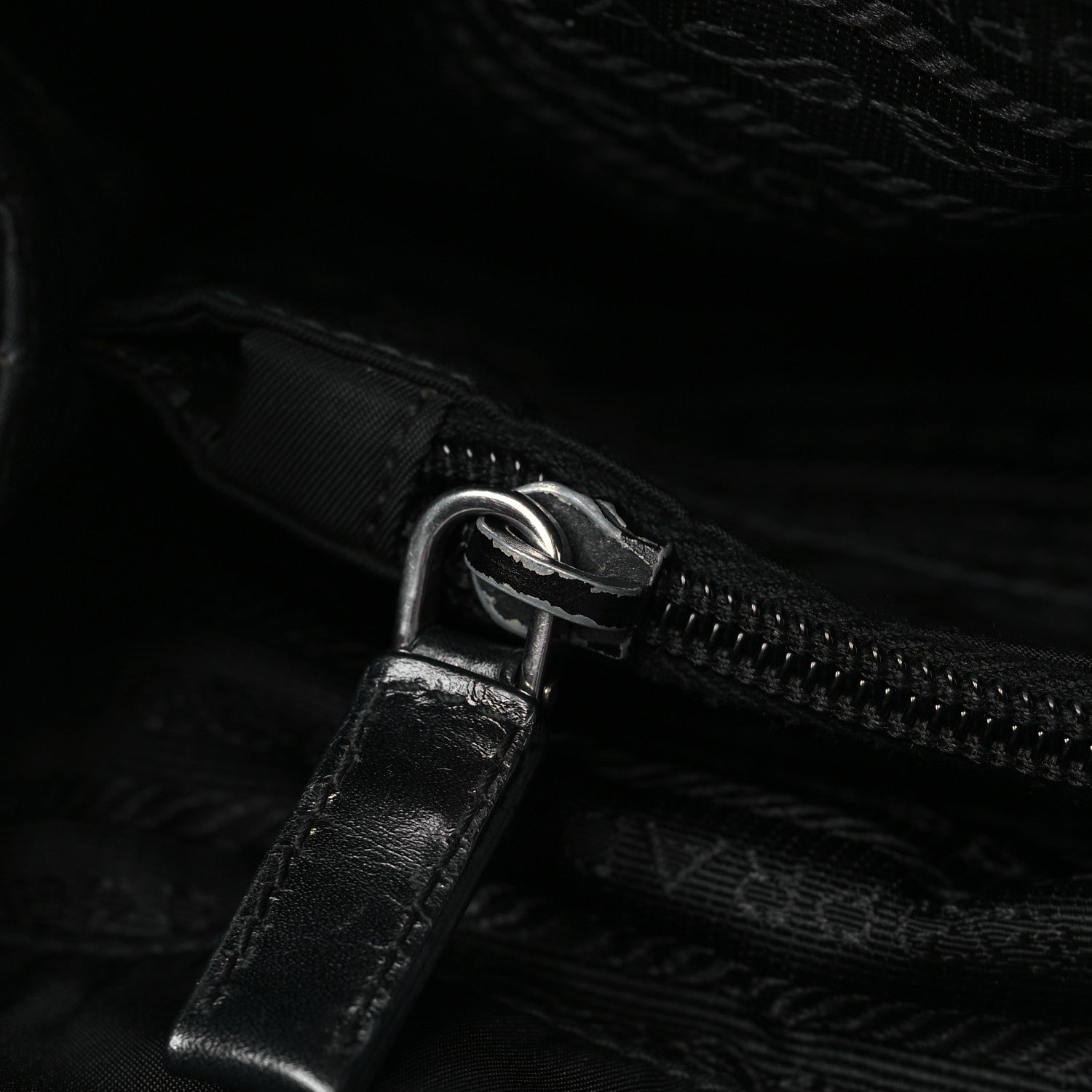 Prada Nylon Vela Drawstring Shopping Tote Black 12 of 15