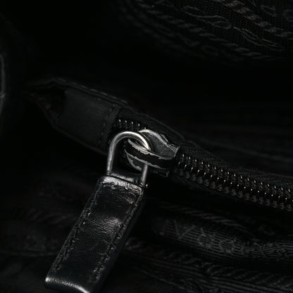 Prada Nylon Vela Drawstring Shopping Tote Black 12 of 15