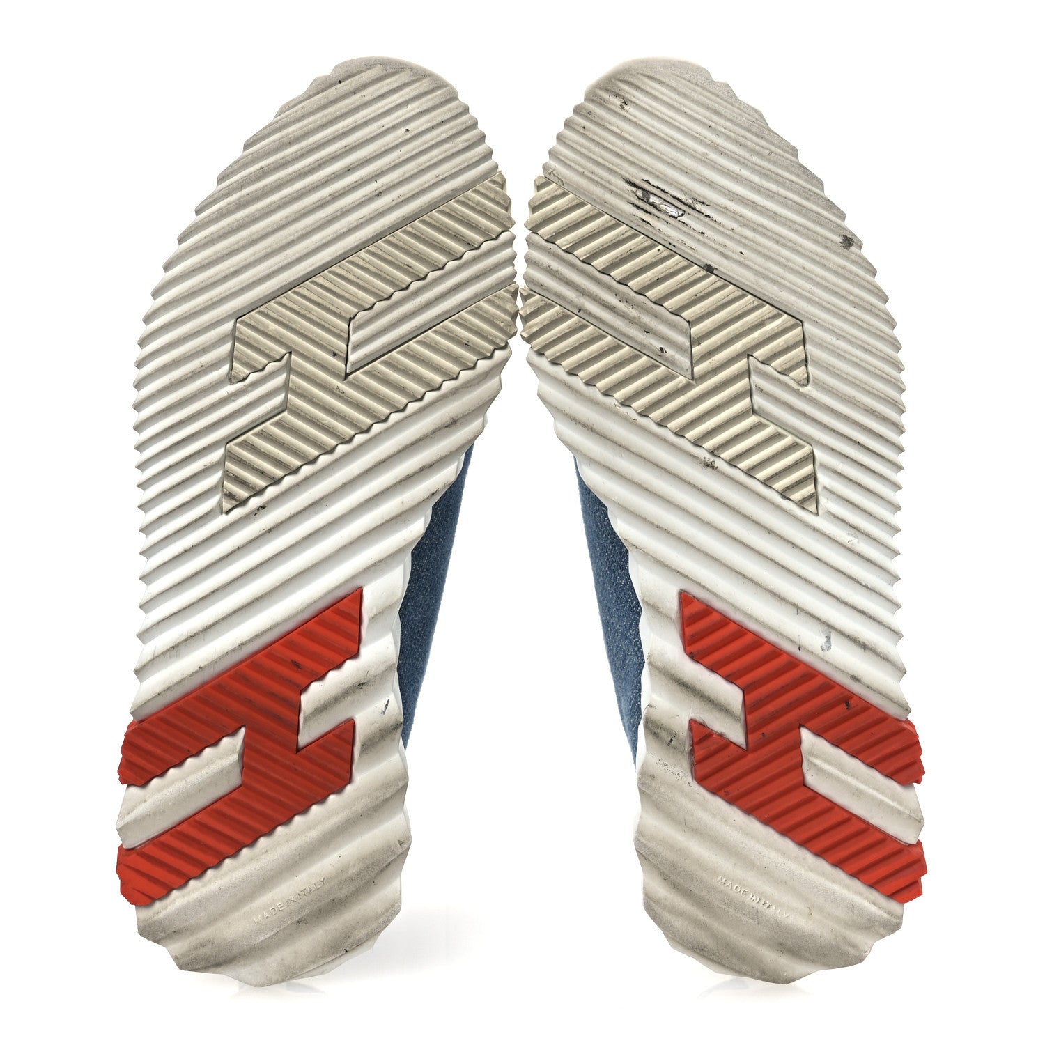 Hermes Denim Suede Goatskin Bouncing Sneakers 37 Bleu Clair White 7 of 13