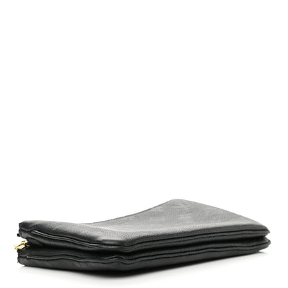 Louis Vuitton Empreinte Double Zip Pochette Black 4 of 12