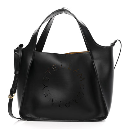 Stella McCartney Eco Alter Nappa East West Perforated Tote Black 3 of 10