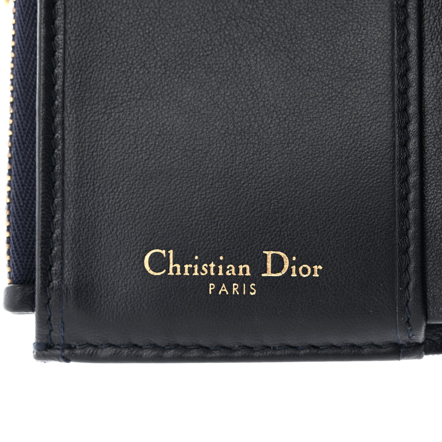 Oblique Saddle Lotus Wallet Blue