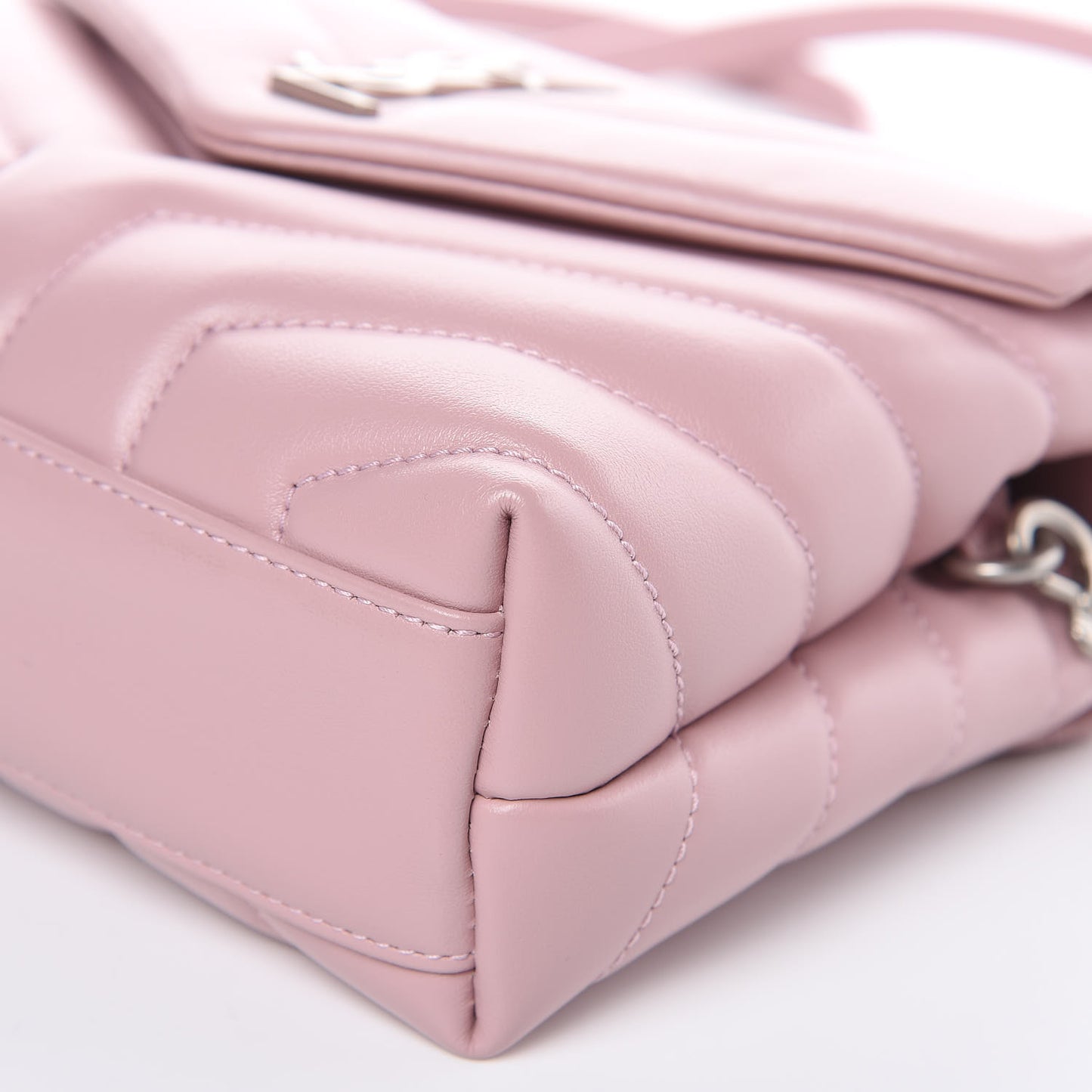 Calfskin Y Quilted Monogram Toy Loulou Crossbody Bag Tender Pink