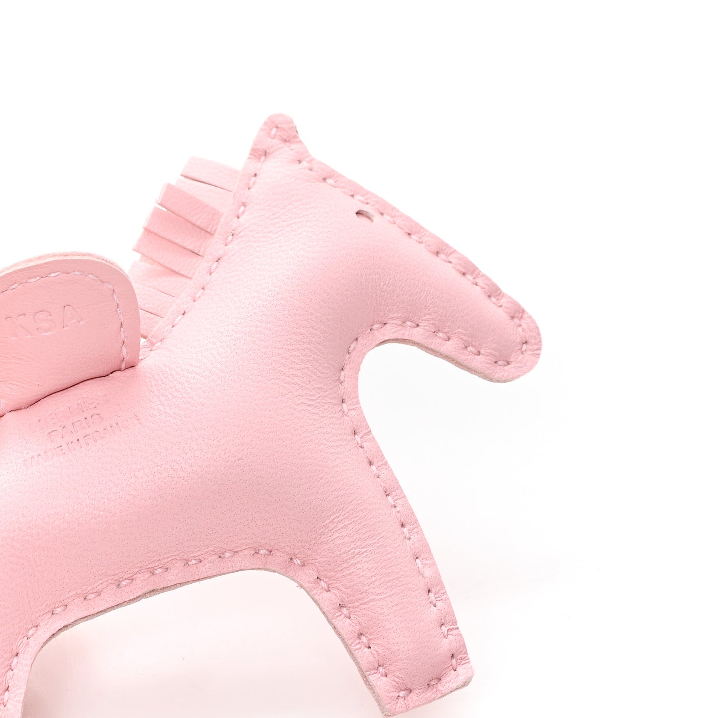 Milo Lambskin Rodeo Horse Bag Charm PM Rose Darling