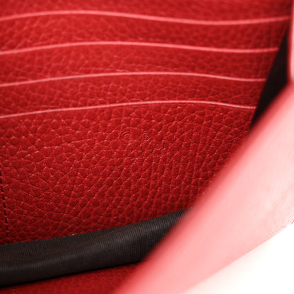 Gucci Dollar Calfskin Interlocking G Chain Wallet Red 6 of 13