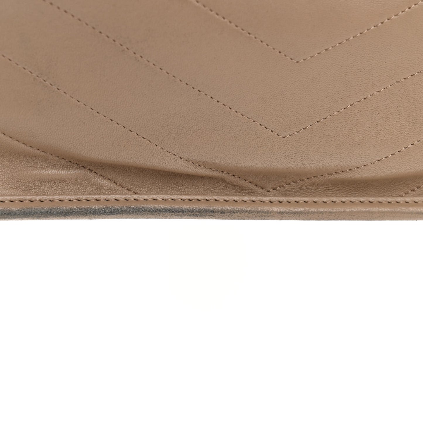 Lambskin Matelasse Monogram Medium Niki Chain Satchel  Dark Beige