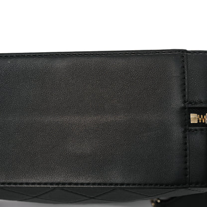 Chanel Calfskin Quilted Travel Kit Vanity Case Black 12 of 12