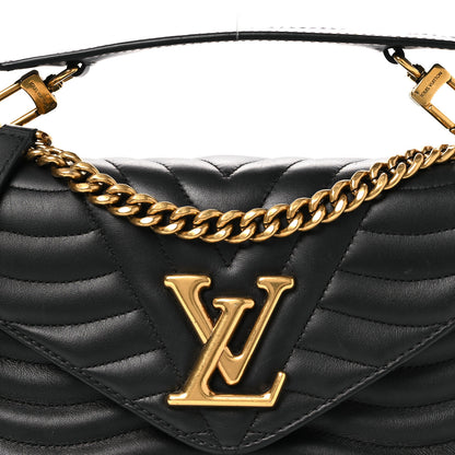 Louis Vuitton Calfskin New Wave Chain MM Black 8 of 13