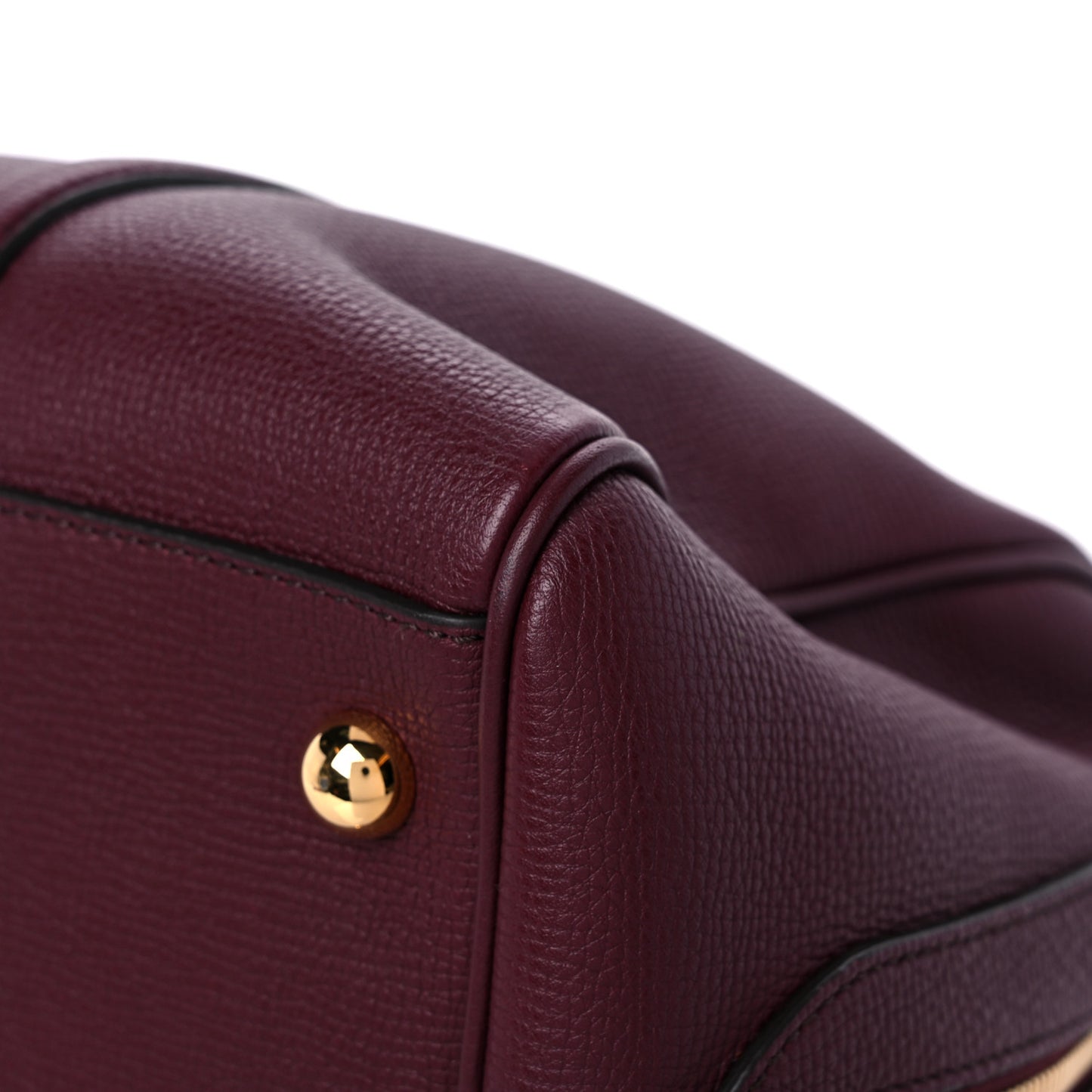 Derby Calfskin Medium Alchester Bowling Bag Mahogany Red