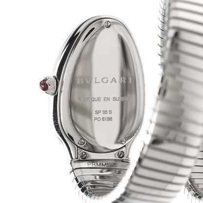 Bulgari Stainless Steel Diamond Bezel 35mm Serpenti Tubogas Quartz Watch 5 of 6