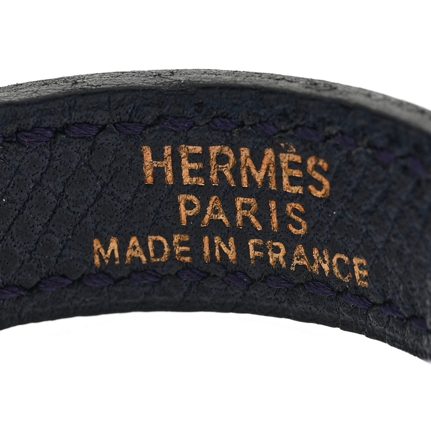 Hermes Courchevel Kelly Double Tour Bracelet M Bleu Marine 7 of 8