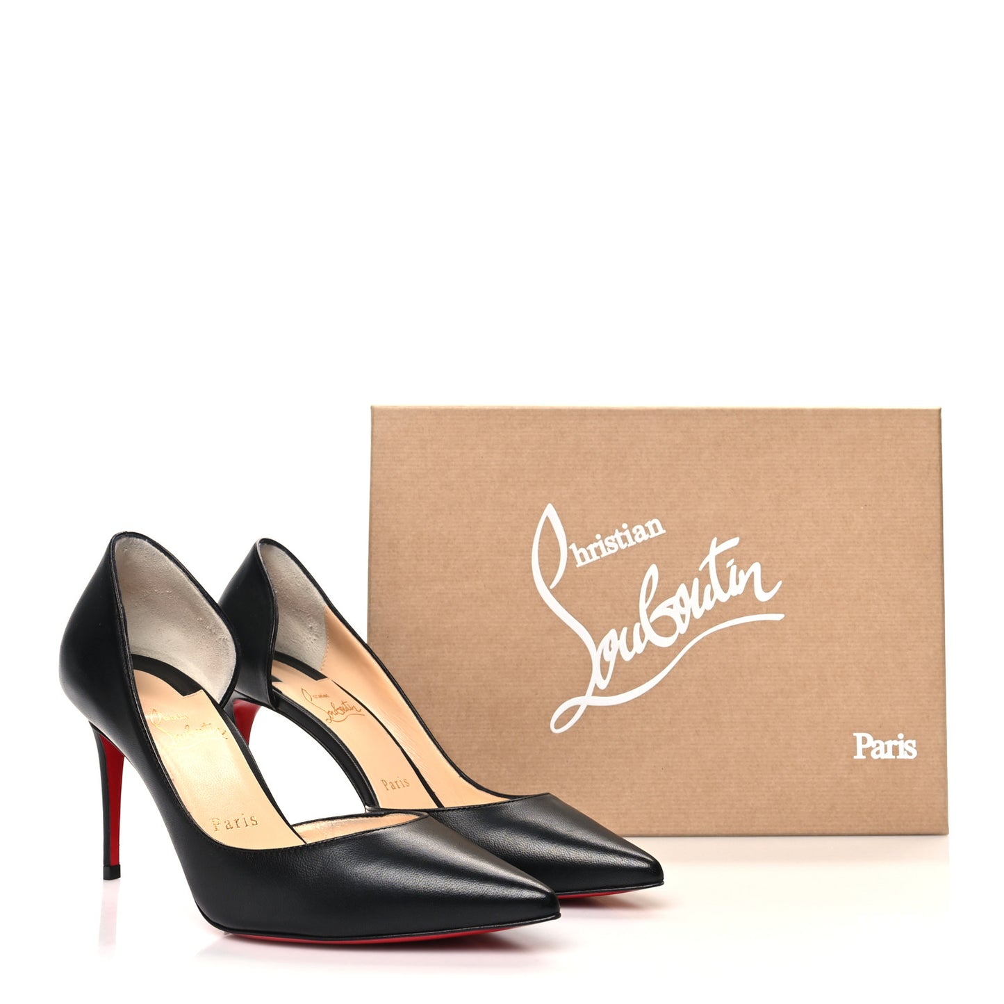 Shiny Nappa Iriza 85 Pumps 37.5 Black