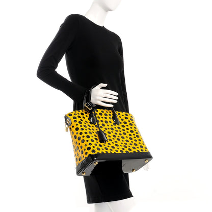 Louis Vuitton Vernis Kusama Infinity Dots Lockit MM Yellow 2 of 10