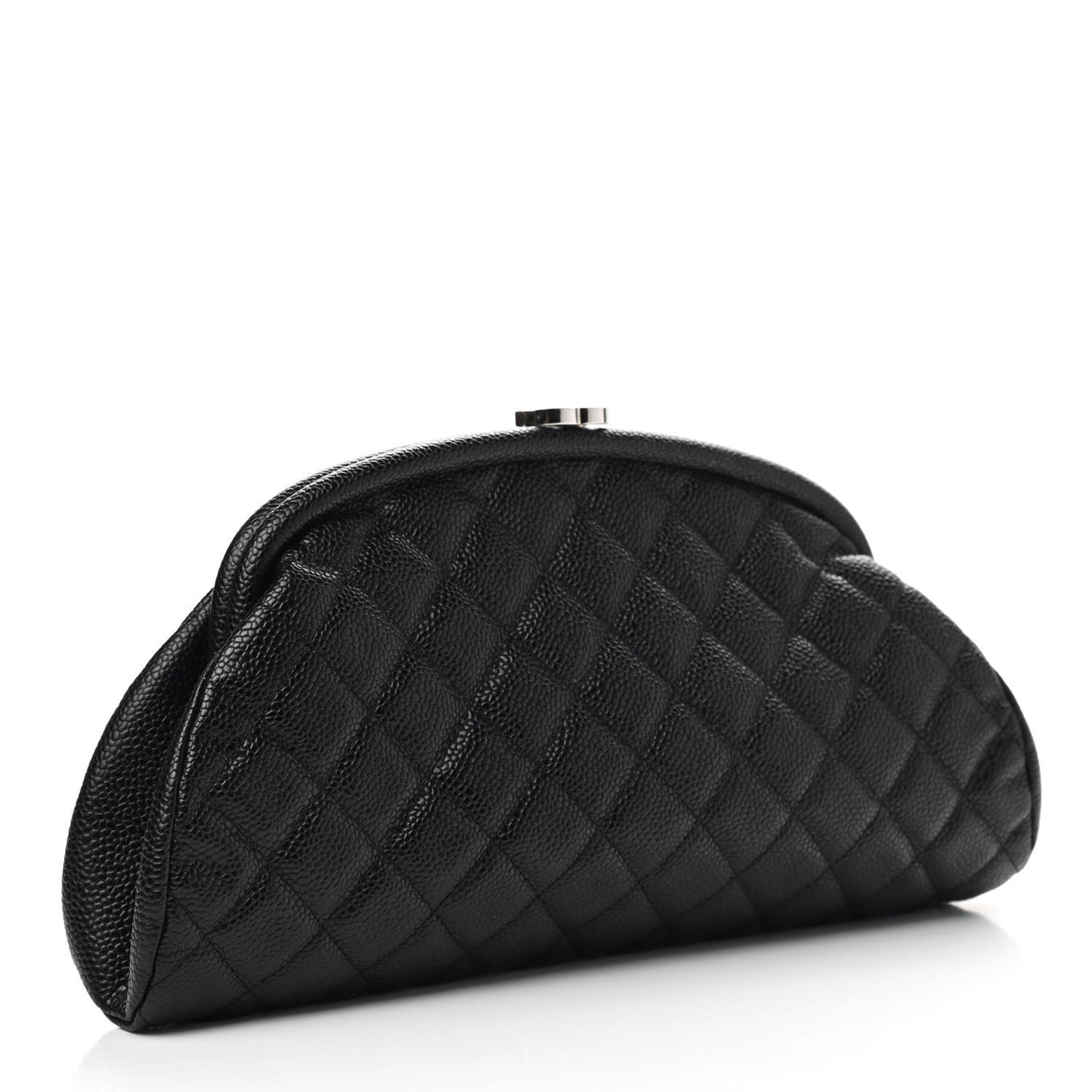 Caviar Quilted Timeless Clutch Black