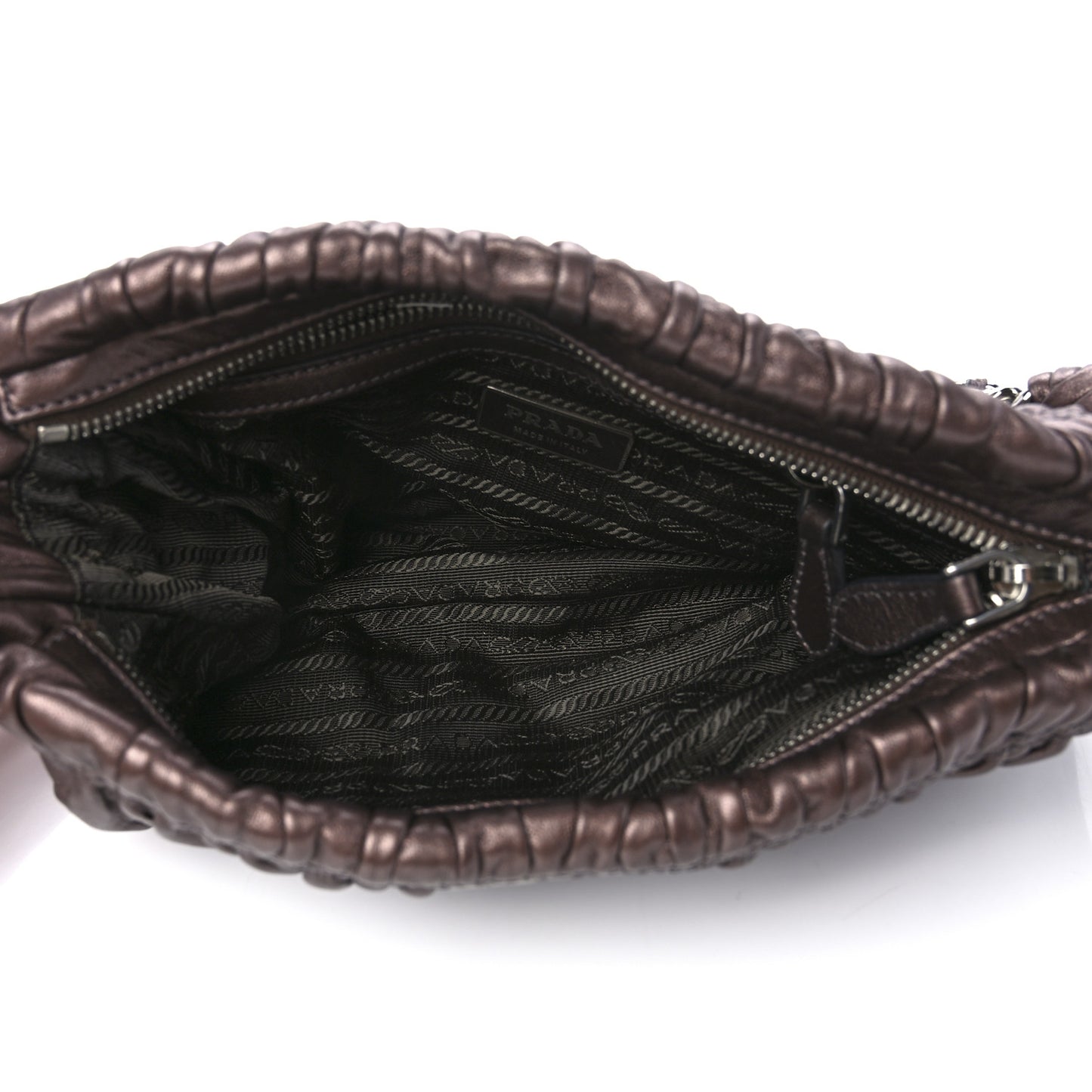 Nappa Gaufre Mordore Chain Bag Brown