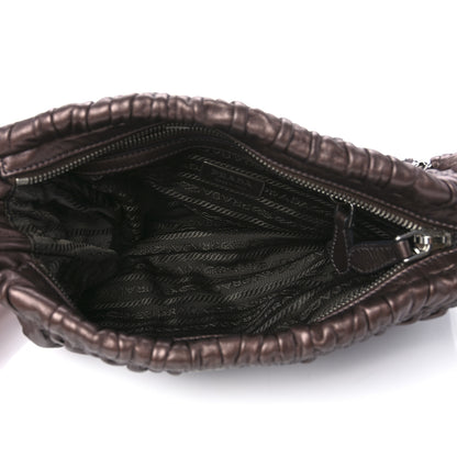 Prada Nappa Gaufre Mordore Chain Bag Brown 5 of 11