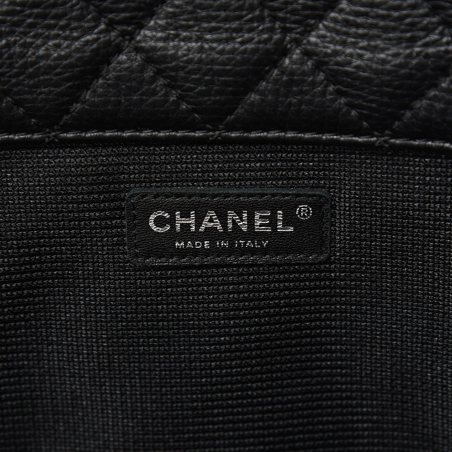 Calfskin Quilted XXL Travel Flap Bag Black