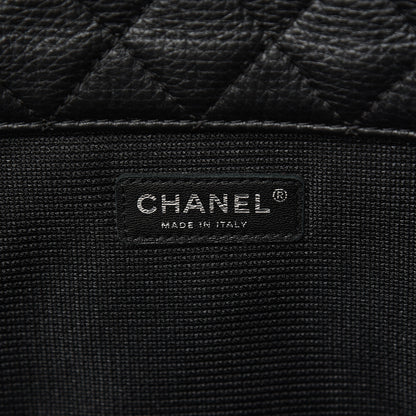 Chanel Calfskin Quilted XXL Travel Flap Bag Black 5 of 10