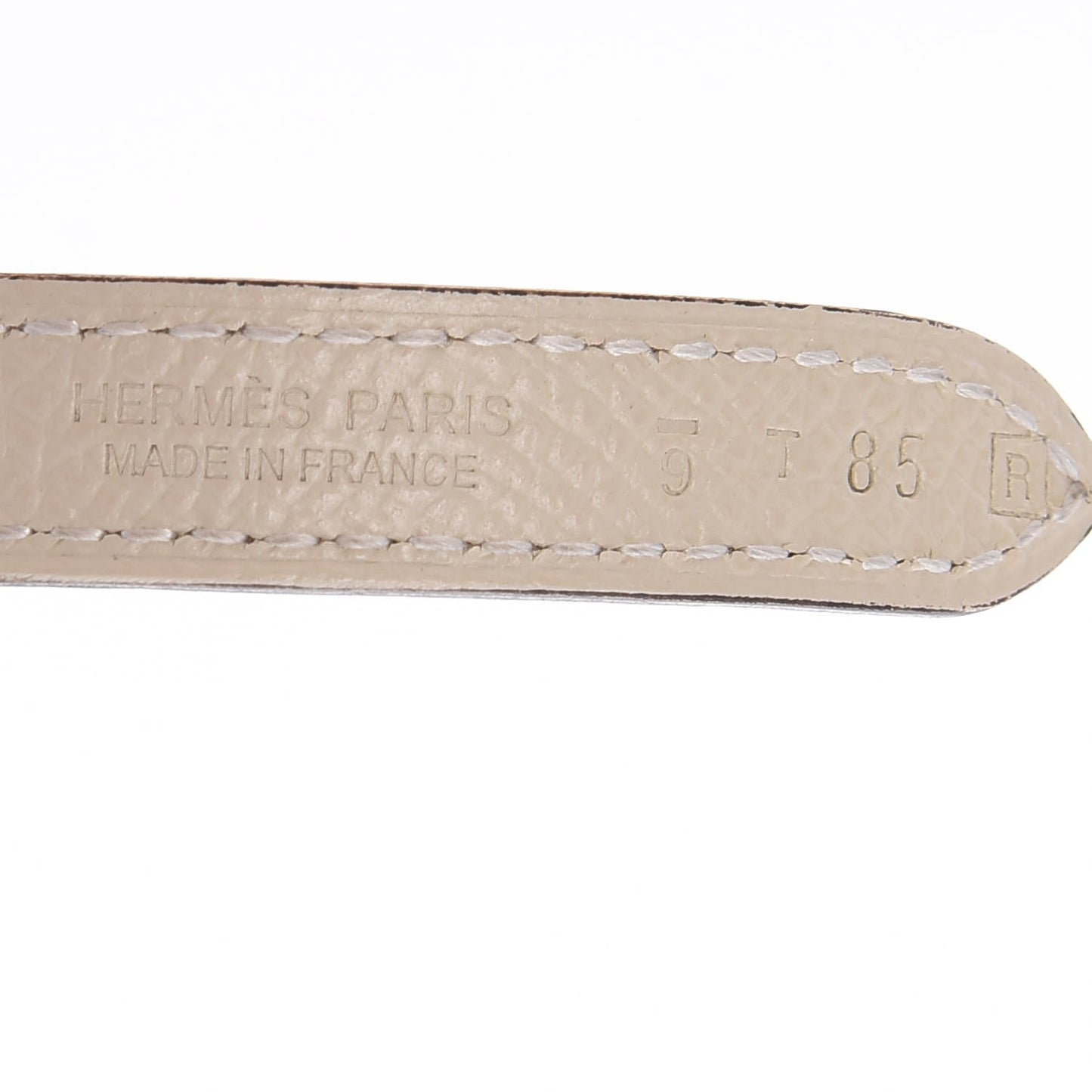 Swift Epsom 13mm Belt Strap 85 Gris Tourterelle Craie