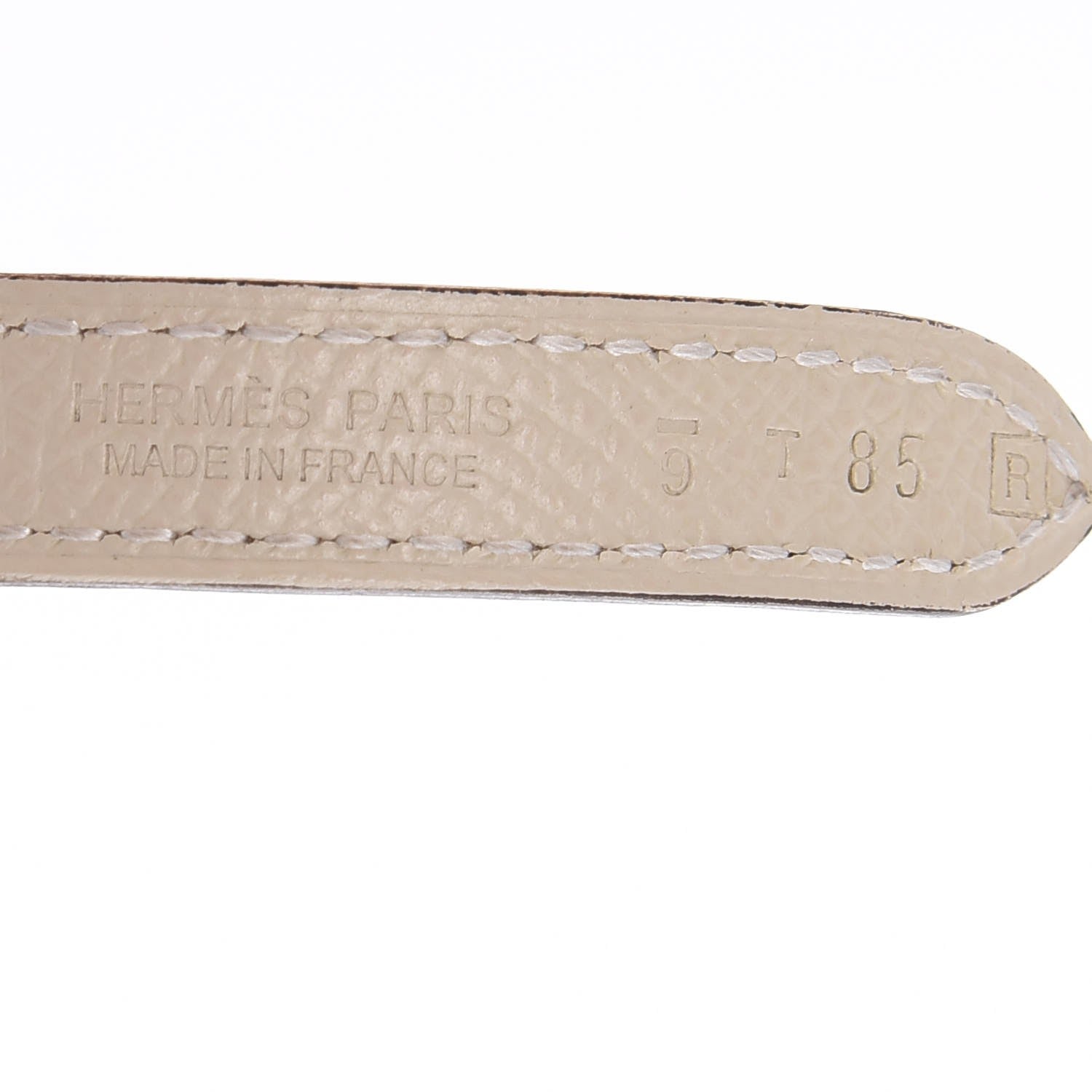 Hermes Swift Epsom 13mm Belt Strap 85 Gris Tourterelle Craie 5 of 5