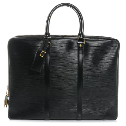 Louis Vuitton Epi Porte-Documents Voyage Briefcase Black 1 of 8
