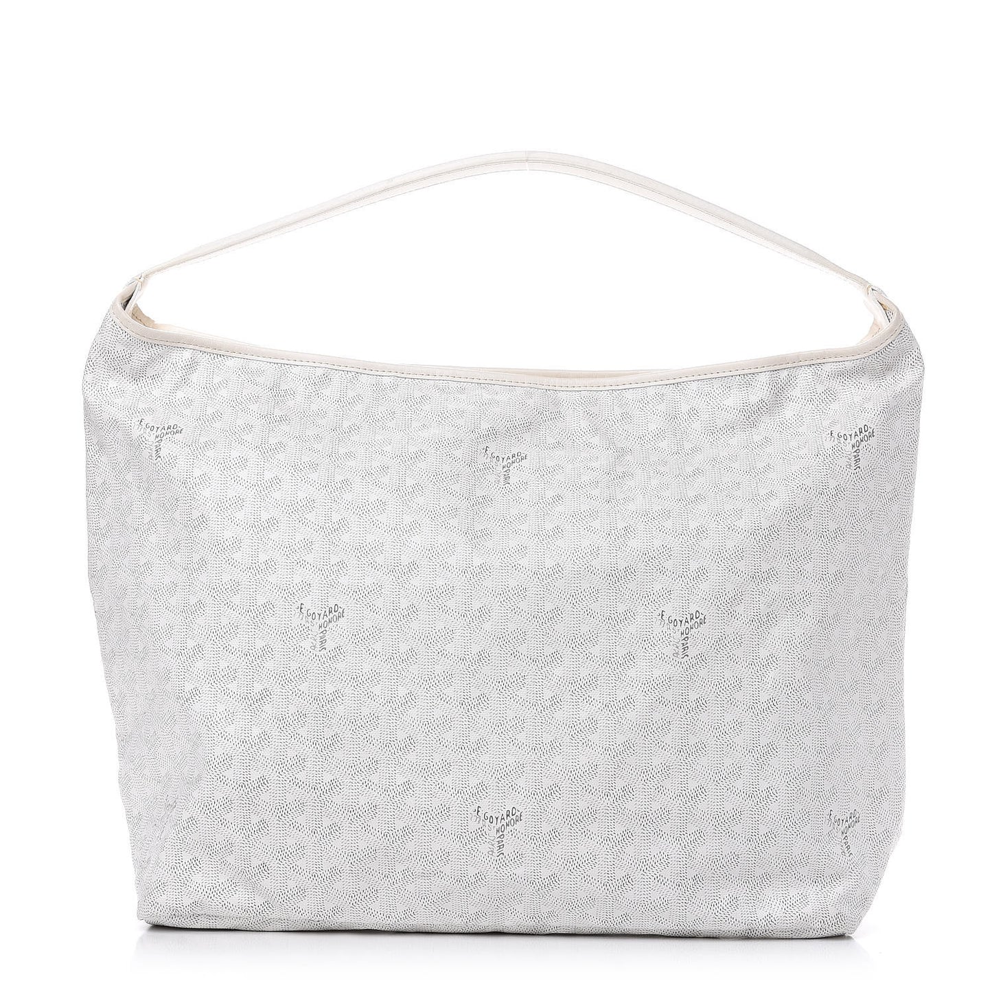 Goyardine Fidji Zip Hobo White