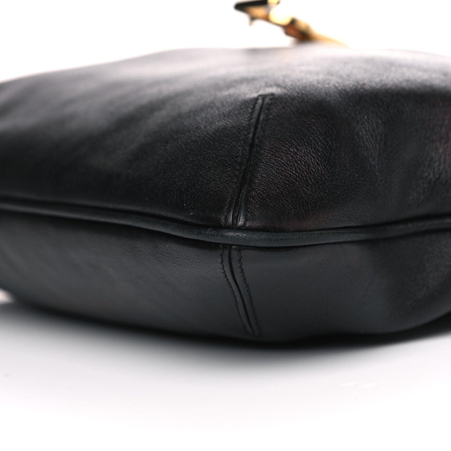 Saint Laurent Calfskin Monogram Hobo Black 8 of 12