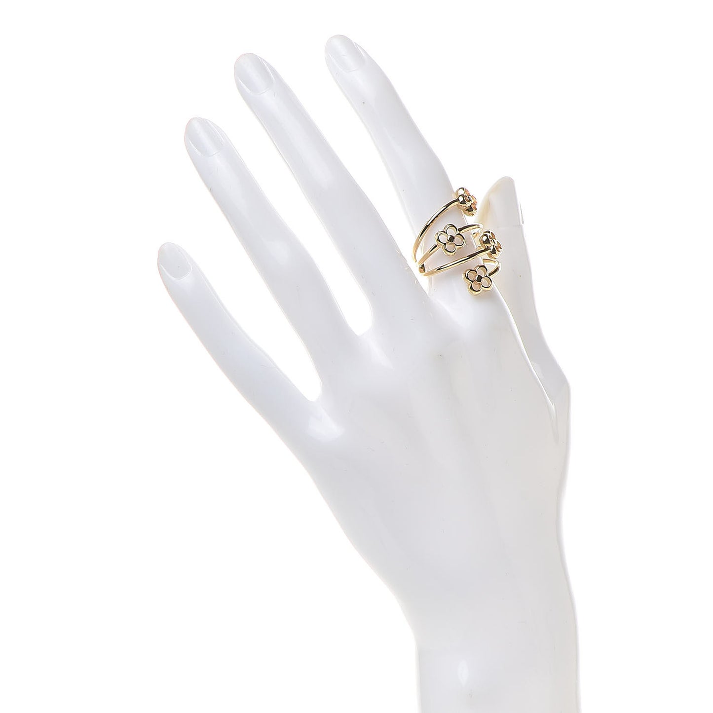 Flower Full Ring L Gold