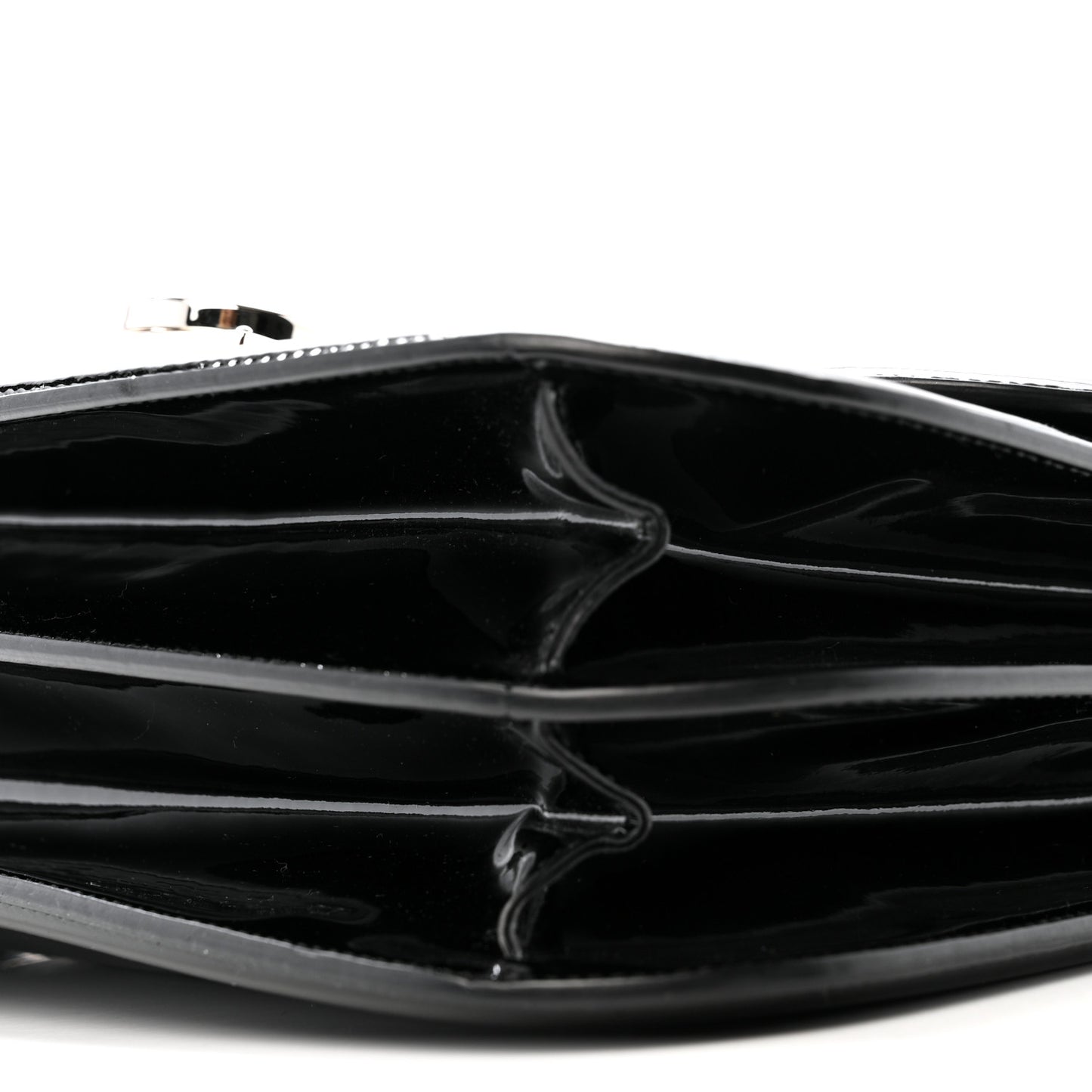 Patent Jody Shoulder Bag Black