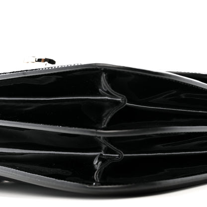 Salvatore Ferragamo Patent Jody Shoulder Bag Black 10 of 12