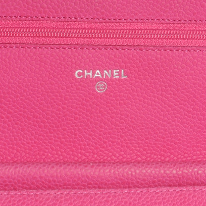 Chanel Iridescent Caviar Wallet on Chain WOC Hot Pink 6 of 8