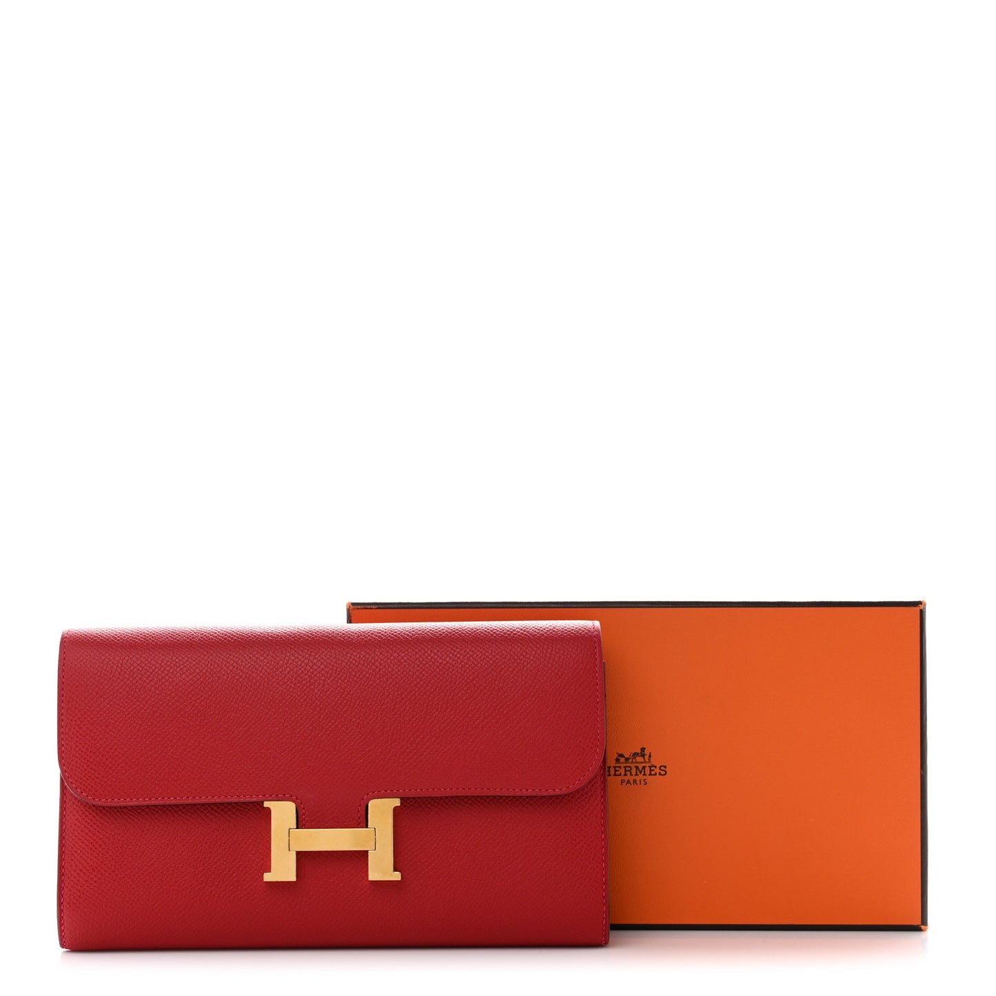 Epsom Constance Long Wallet Rouge Casaque