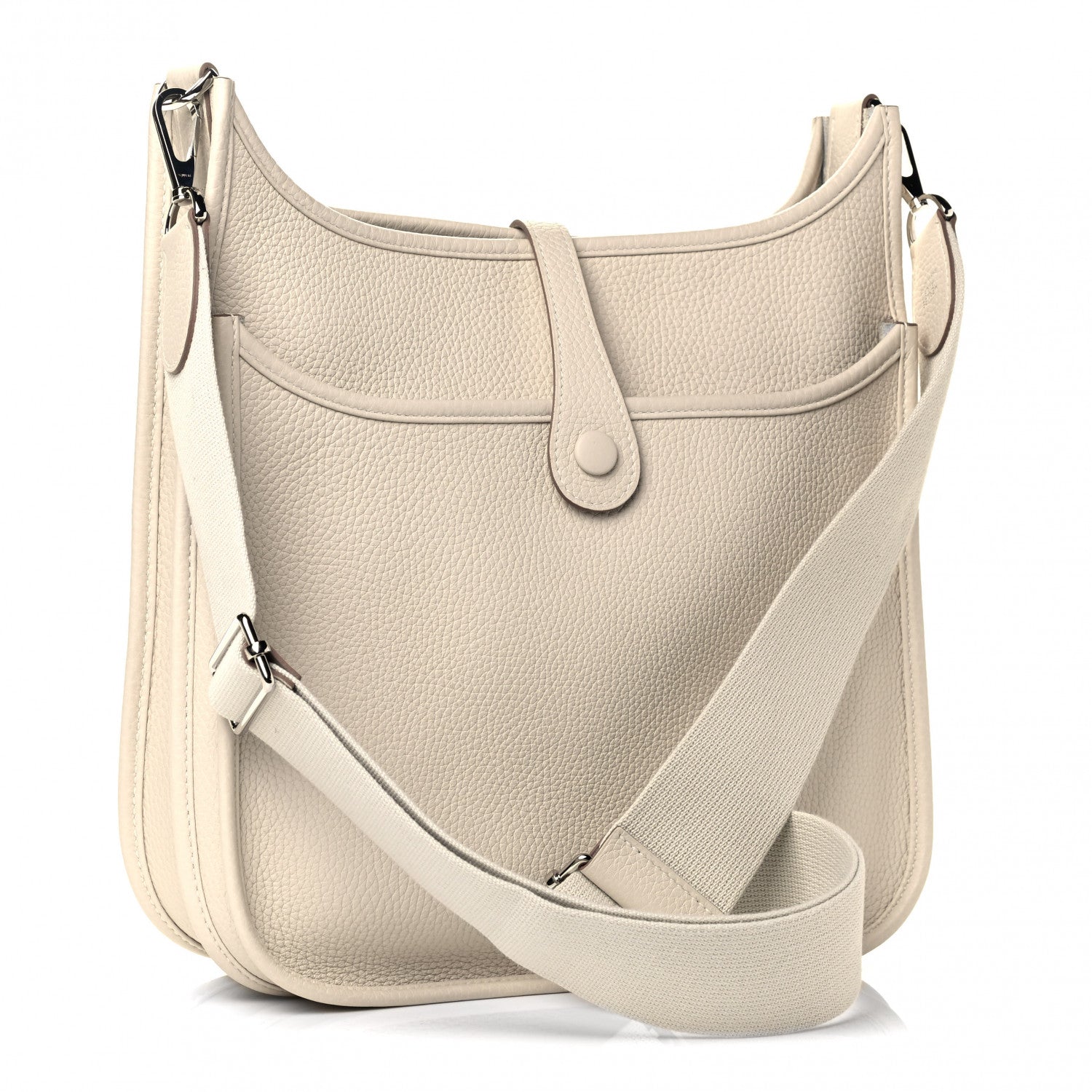 Hermes Taurillon Clemence Evelyne III PM Craie 2 of 4