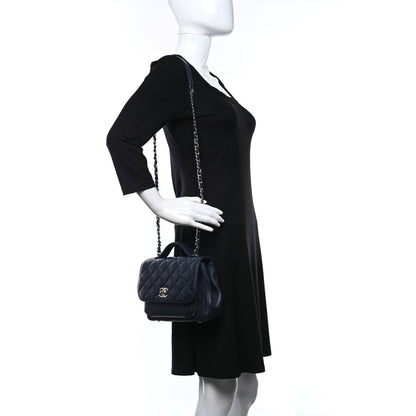 Chanel Caviar Quilted Medium Business Affinity Flap Navy 2 of 14