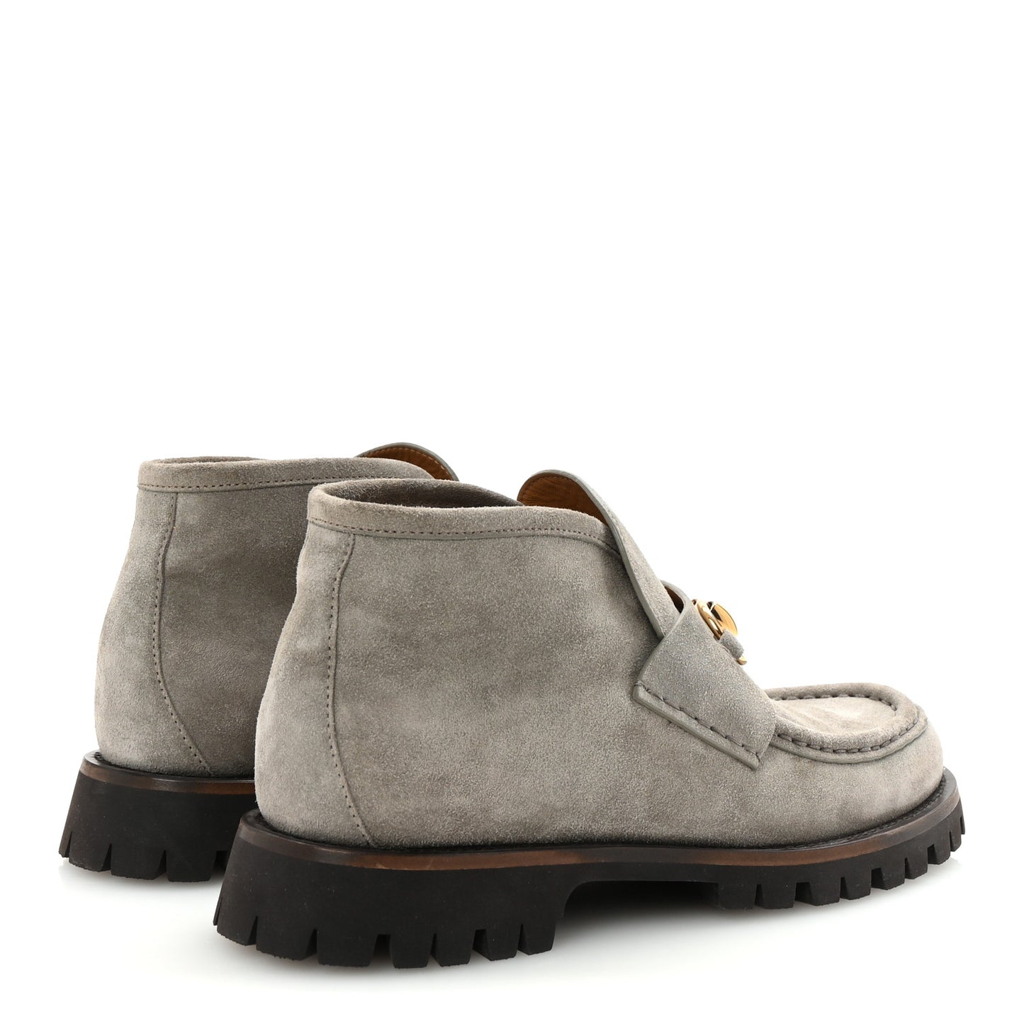 Suede Horsebit Ankle Boots 38 New Fango
