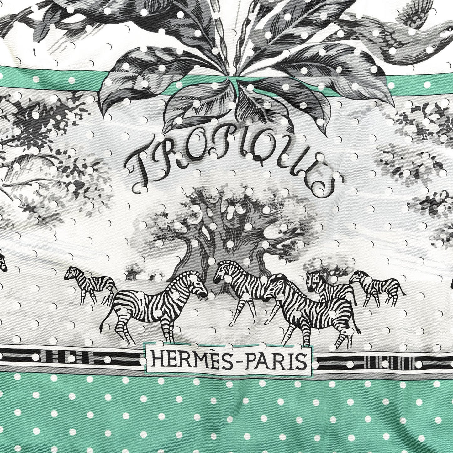 Silk Carre Tropiques Poinconne Shawl 140