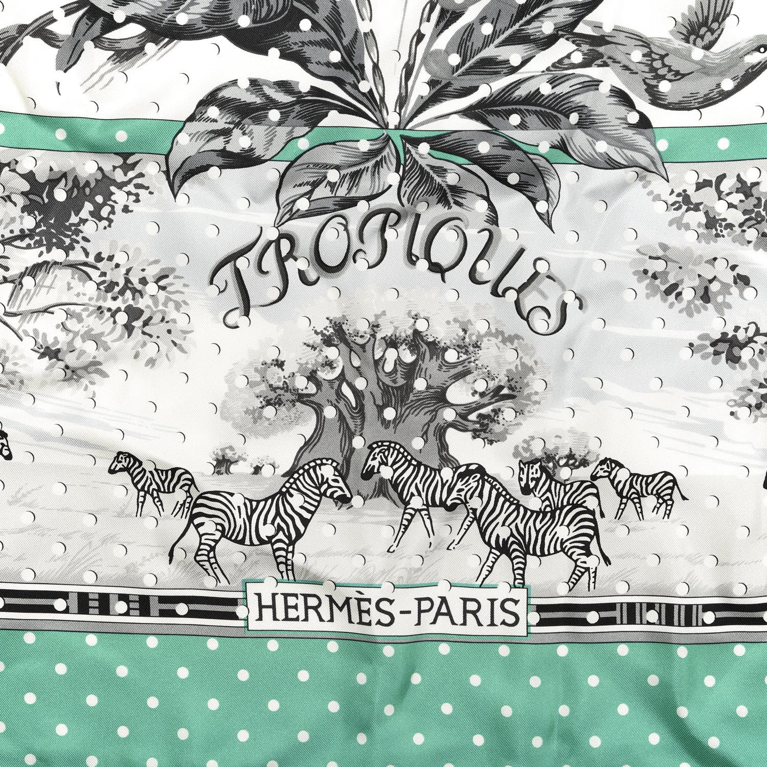 Hermes Silk Carre Tropiques Poinconne Shawl 140 2 of 3