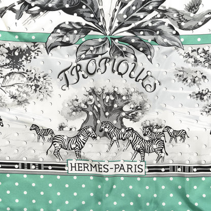Hermes Silk Carre Tropiques Poinconne Shawl 140 2 of 3