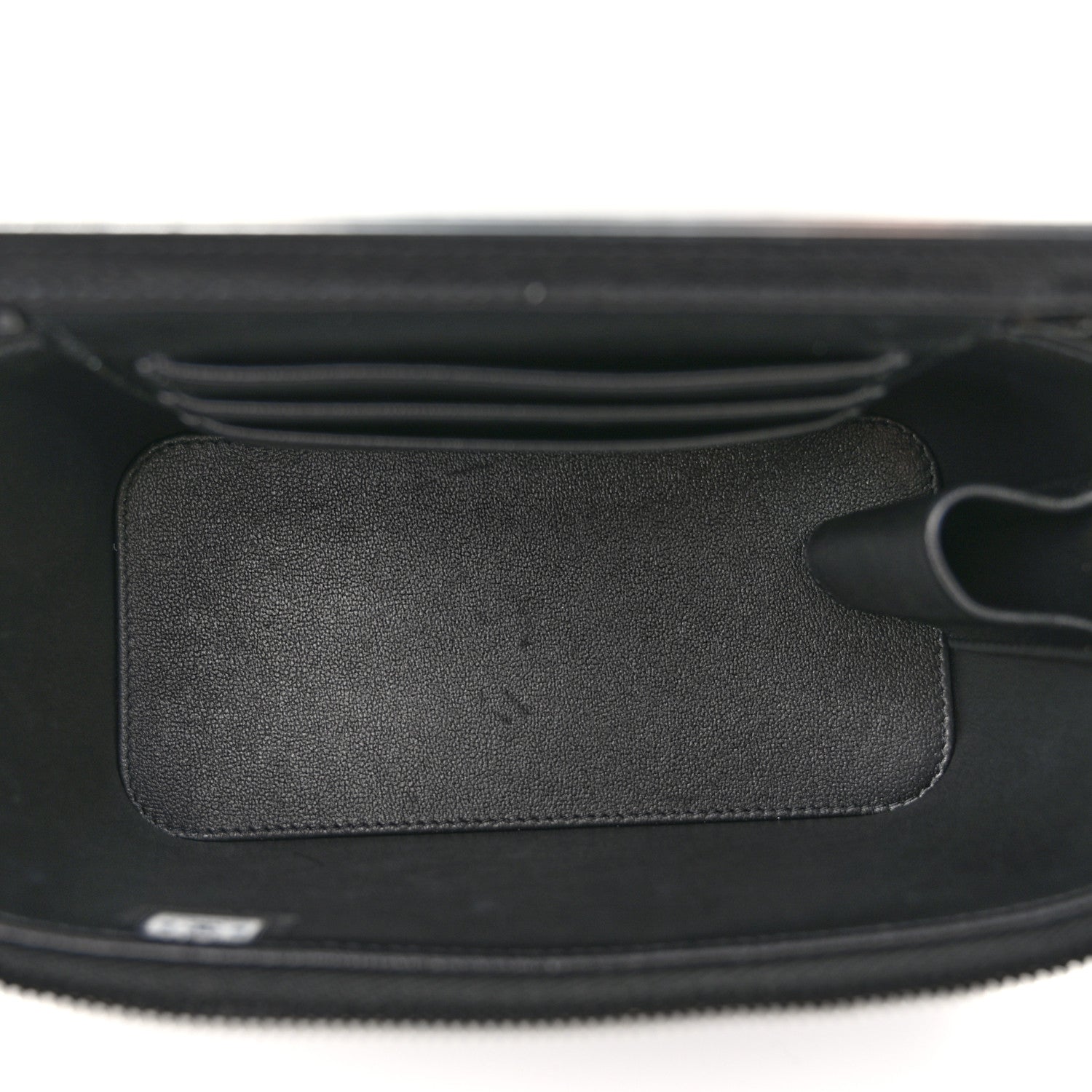 Chanel Lambskin Quilted Small Top Handle Vanity Case With Chain So Black 5 of 11