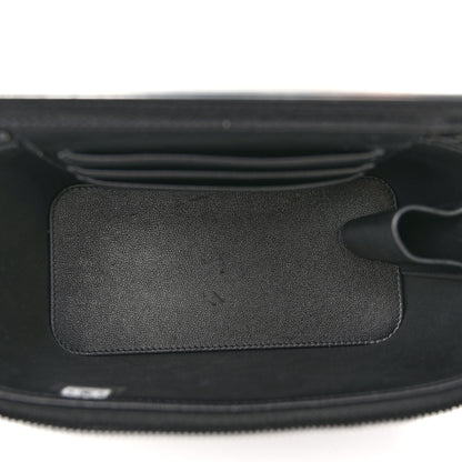 Chanel Lambskin Quilted Small Top Handle Vanity Case With Chain So Black 5 of 11