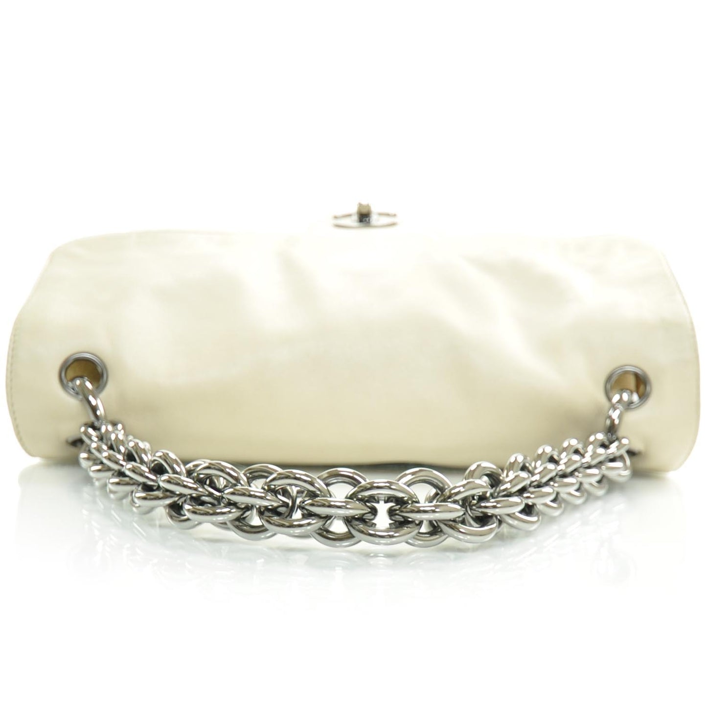 Lambskin Soft and Chain Large Flap Beige